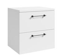 Badplaats B.V. Muro Meuble de lavabo 60 cm - Blanc - Avec étagère supérieure