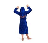 Badrock - Peignoir de Bain pour Enfants avec nom brodé - Bleu Cobalt - 100% Coton Velours - (98/104) - SKU 451