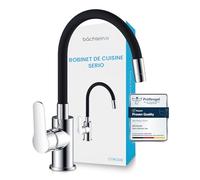 Bächlein Robinet de Cuisine avec Col Flexible - Bec Orientable Á 360° pour Tous les Coins de Votre Évier, Robinet Moderne pour la Cuisine