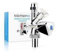 Bächlein Robinet Équerre Combiné Universel Auto-Étanche pour Conduites d'Eau Chaude et Froide avec Nombreuses Possibilités de Raccordements