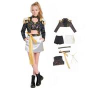 BAEHEU Rui Costume de cosplay doré Mra Zoy Pop Hunter HunTR/X Costume Merch Anime pour cosplay, Halloween, carnaval Rui 120 cm