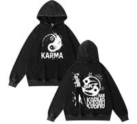 BaeKnyin Stray Kids Casual Jacket Unisex Outwear Sweatshirts Pull imprimé à la Mode à Manches Longues avec poches-Black5-M1