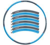 baenger Hula Hoop Cerceau pour adulte avec noyau en acier inoxydable [extra stable] 8 segments pour perdre du poids pour débutants et confirmés [1,2 kg] avec eBook (français non garanti)