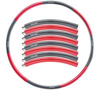 baenger Hula Hoop Pneu adulte noyau en acier inoxydable [extra stable] 8 segments Hullahub pour perte de poids pour débutants et avancés [1,2 kg] avec eBook - Hula Hoop en mousse