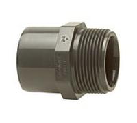 Bänninger Pvc-u manchon de transition mamelon 1610067312 20-16 mm x R 2000 /2, DN 15-10, avec conique AG