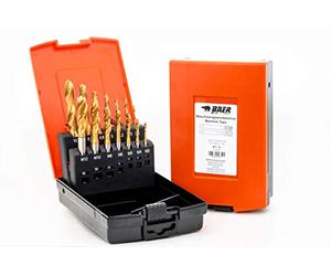 BAER Set HSSE-TIN: Taraud machine à taraud | M3-12 - Kit de coupe filetée