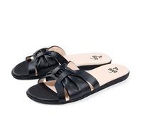 BÄR | Tiana | Femme | Mules / Chaussons | avec 100 % d'espace pour les orteils | Respirantes, Noir , 37 EU Large