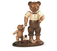 Bärensammelfigur Bärenvater Avec Spielendem Enfant Nature Petit Haut 10 CM Neuf
