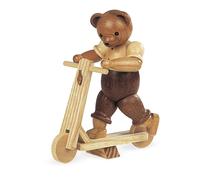 Bärensammelfigur Ours Sur Scooter Nature Petit Hauteur 10 CM Neuf Figure D'Ours