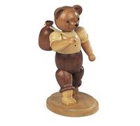 Ours, homme, randonneur, hauteur 10 cm, Erzgebirge originale de Muller Seiffen