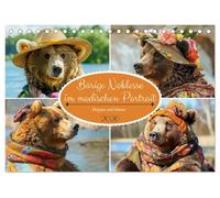 Bärige Noblesse im modischen Portrait. Eleganz und Klasse (Tischkalender 2026 DIN A5 quer), CALVENDO Monatskalender: Pelzige Models zeigen den Trend in der Wald- und Bergwelt