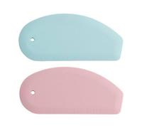 Baeroprki Grattoir à Bol en Silicone Flexible à Bord Incurvé de Qualité Alimentaire, Grattoir à Pâte Résistant à la Chaleur pour Poêle de Cuisine