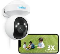 BAERTMY-4K Ptz Caméra Surveillance Wi-Fi 6 Extérieure Zoom Optique 3X Suivi Auto, Détection Humain/Véhicule/Animaux, Vision Nocturne En Couleur 2,4 / 5Ghz Audio Bidirectionnel, E1 Outdoor Pro
