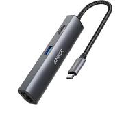 BAERTMY-Adaptateur De Concentrateur, Adaptateur Usb C 5 En 1 Avec Usb C 4K Vers Hdmi, Port Ethernet, 3 Ports Usb 3.0, Pour Macbook Pro, Ipad Pro, Xps, Pixelbook, Etc