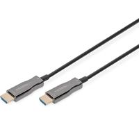 BAERTMY-Câble Fibre Optique Hybride Hdmi Aoc - Hdmi 2.0B - 4K/60Hz - Uhd - Canal Ethernet - Hdr Arc Hdcp 2.2 - Contacts Plaqués Or - 10M - Noir
