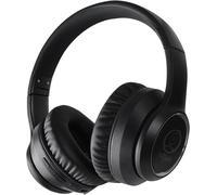 BAERTMY-Casque Bluetooth Sans Fil Anti Bruit Anc,Casque Over-Ear V5.3, 23Db Snr,60 Heures De Lecture, Hi-Res Audio, Basses Profondes,Pliable,Deux Grands Lanceurs D'Alerte De 40 Mm De Diamètre (Noir)
