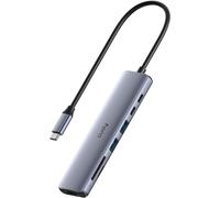 BAERTMY-Hub Usb C 7 En 1, Adaptateur Multiport Avec Hdmi 4K, 1 Fente Sd, 1 Emplacement Tf, 2 Usb-A 3.2, 1 Usb-C 3.2, 100 W Pd, Compatible Avec Macbook, Iphone 15/16, Surface, Ipad, Uh407