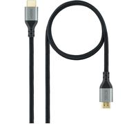 BAERTMY-Nanocable 10.15.8101-L150 Câble Hdmi 2.1 Certifié Ultra High Speed Type A Mâle Résolutions Vidéo Jusqu'À 8K@60Hz Et 4K@120Hz, Noir, 1,5 M