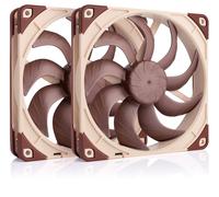 BAERTMY-Nf-A14X25 G2 Pwm Sx2-Pp, Kit Avec Deux Ventilateurs Pour Installation Push-Pull Ou Côte À Côte (Brun)