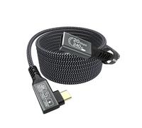 BAERTMY-Rallonge Usb C 5M,Rallonge Usb C Male Femelle,Usb C Extension Usb C 3.2 20Gbps 240W Cable Usb C Video 4K @60Hz,Rallonge Usb C Coudé Compatible Iphone 15/16 Pro Max, Mackbook Galaxy S24