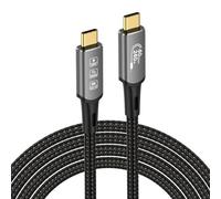 BAERTMY-Usb4 Thunderbolt 4 Rallonge 240W 8K Usb C 2M 6.6Ft Câble M/M Charge Rapide 40Gbps Câble De Transmission De Données Ultra Hd 8K@60Hz 4K@144Hz Câble Vidéo Compatible Avec Macbook M1 M2 M3