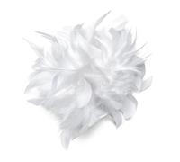Baesics Broche à plume - Épingle à cheveux Fluffy pour femmes avec plume d'autruche - Accessoire de chapeau vintage - Épingle à cheveux pour mariage, fête, carnaval - Design bohème fleuri pour blazer