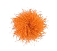 Baesics Broche à plume - Épingle à cheveux Fluffy pour femmes avec plume d'autruche - Accessoire de chapeau vintage - Épingle à cheveux pour mariage, fête, carnaval - Design bohème fleuri pour blazer