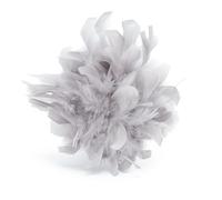 Baesics Broche à plume - Épingle à cheveux Fluffy pour femmes avec plume d'autruche - Accessoire de chapeau vintage - Épingle à cheveux pour mariage, fête, carnaval - Design bohème fleuri pour blazer