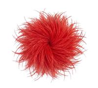 Baesics Broche à plume - Épingle à cheveux Fluffy pour femmes avec plume d'autruche - Accessoire de chapeau de style vintage - Épingle à cheveux pour mariage, fête, carnaval - Fascinateur pour blazer