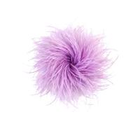 Baesics Broche à plume - Épingle à cheveux Fluffy pour femmes avec plume d'autruche - Accessoire de chapeau vintage - Épingle à cheveux pour mariage, fête, carnaval - Design bohème fleuri pour blazer