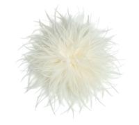 Baesics Broche à plume - Épingle à cheveux Fluffy pour femmes avec plume d'autruche - Accessoire de chapeau vintage - Épingle à cheveux pour mariage, fête, carnaval - Design bohème fleuri pour blazer