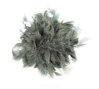 Baesics Broche à plume - Épingle à cheveux Fluffy pour femmes avec plume d'autruche - Accessoire de chapeau vintage - Épingle à cheveux pour mariage, fête, carnaval - Design bohème fleuri pour blazer