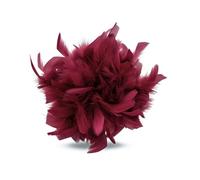 Baesics Broche à plume - Épingle à cheveux Fluffy pour femmes avec plume d'autruche - Accessoire de chapeau vintage - Épingle à cheveux pour mariage, fête, carnaval - Design bohème fleuri pour veste