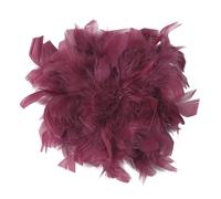Baesics Broche à plume - Épingle à cheveux Fluffy pour femmes avec plume d'autruche - Accessoire de chapeau vintage - Épingle à cheveux pour mariage, fête, carnaval - Design bohème fleuri pour veste