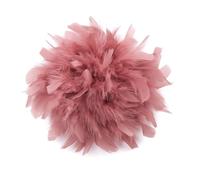 Baesics Broche à plume - Épingle à cheveux Fluffy pour femmes avec plume d'autruche - Accessoire de chapeau vintage - Épingle à cheveux pour mariage, fête, carnaval - Design bohème fleuri pour blazer