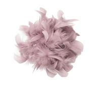 Baesics Broche à plume - Épingle à cheveux Fluffy pour femmes avec plume d'autruche - Accessoire de chapeau vintage - Épingle à cheveux pour mariage, fête, carnaval - Design bohème fleuri pour blazer
