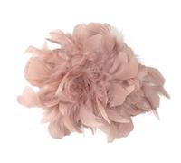 Baesics Broche à plumes - Épingle à cheveux en plumes d'autruche luxuriante pour femmes, accessoire de chapeau de style vintage, broché pour mariage, fête, robe de soirée chic, clip à cheveux