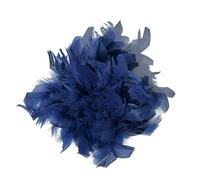 Baesics Broche à plumes - Épingle à cheveux en plumes d'autruche luxuriante pour femmes, accessoire vintage pour chapeau de mariage, fête, robe de soirée chic, clip à cheveux pour veste en blazer