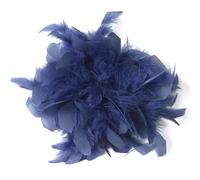 Baesics Broche à plumes - Épingle à cheveux en plumes d'autruche luxuriante pour femmes, accessoire vintage pour chapeau de mariage, fête, robe de soirée chic, clip à cheveux pour veste en blazer