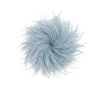 Baesics Broche en plume - Pour femme - Style vintage - Accessoire de mariage, fête, carnaval - Pour blazer, robe, veste - Design floral bohème, SF, 100 % plumes d'autruche
