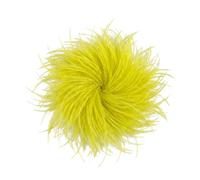 Baesics Broche en plume - Pour femme - Style vintage - Accessoire de mariage, fête, carnaval - Pour blazer, robe, veste - Design floral bohème, SF, 100 % plumes d'autruche