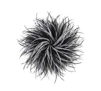 Baesics Broche en plume - Pour femme - Style vintage - Accessoire de mariage, fête, carnaval - Pour blazer, robe, veste - Design floral bohème, SF, 100 % plumes d'autruche