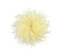 Baesics Broche en plume - Pour femme - Style vintage - Accessoire de mariage, fête, carnaval - Pour blazer, robe, veste - Design floral bohème, SF, 100 % plumes d'autruche