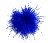 Baesics Broche en plumes d'autruche pour femme - Style vintage - Accessoire de chapeau de mariée - Accessoire de fête de mariage - Pince à cheveux bibi pour blazer, robe, veste - Motif floral bohème