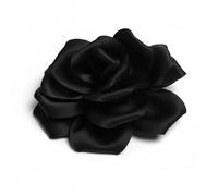 Baesics Broche fleur rose en tissu aspect soie pour femme, 2-en-1 épingle à revers & pince à cheveux, style vintage, fleur élégante, accessoire bohème pour blazer, robe, chapeau, veste, mariage, fête
