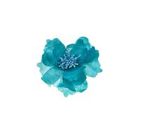 Baesics Broche pivoine bleu mer pour femme - En acétate