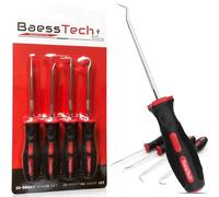 BaessTech Lot de 4 crochets d'impression 3D - Structures de support faciles à enlever - Outil avec pointes trempées et poignée ergonomique - Kit de crochets pour imprimante 3D - Outil d'ébavurage