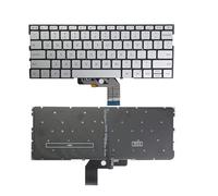 BAETI Clavier américain for X-IAO-MI MI air 13 161301-01 mk10000005761 490.09U07.0D01 9Z.ND7BW TM1604 TM1613R TM1704 TM1703 161301 (Remplacement du Clavier) (Color : Silver)
