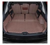 BAFAFA Bac Coffre Doublure Protection Tapis Coffre Voiture pour Volvo XC90 7 Places 2016-2022 Doublure Chargement Tapis pièces intérieures Coffre Automobiles Tapis(Brown Full Cover,with Buttons)
