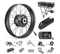 BAFANG 48V 1000W Kit De Conversion Vélo Électrique G062 20-26 Pouces Fat Tire 20x4.0 avec Affichage Optionnel Et 48V Batterie, Kit de Conversion E-Bike